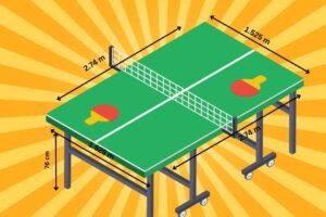 table tennis table dimensions