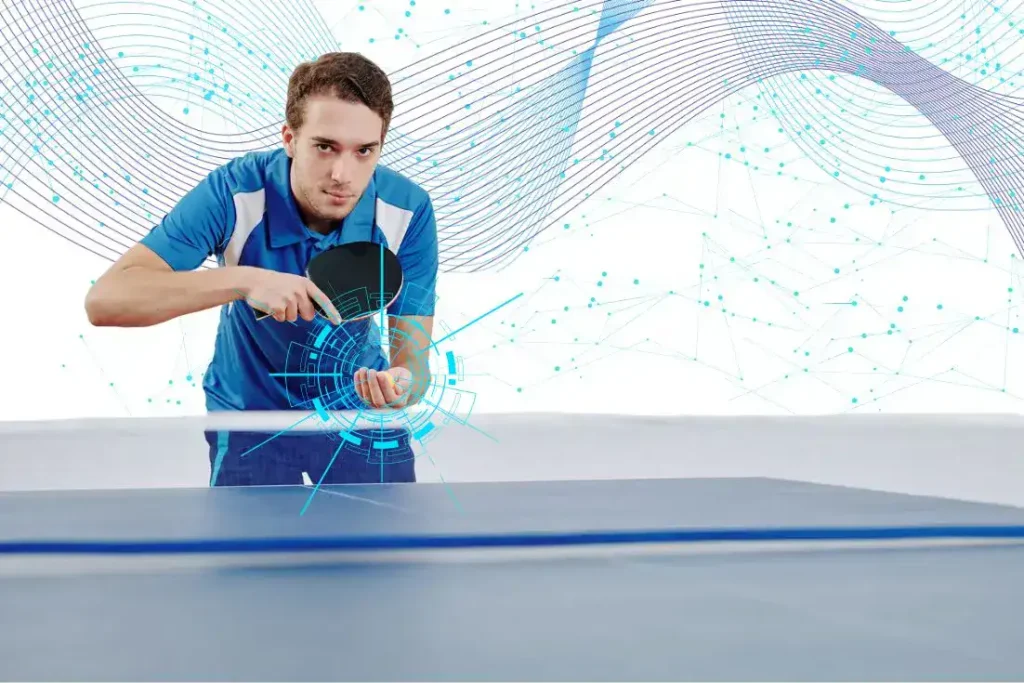 Table tennis serve techniques and strategy.